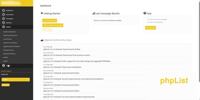 Install PHPList and Manage Email Marketing Campaign