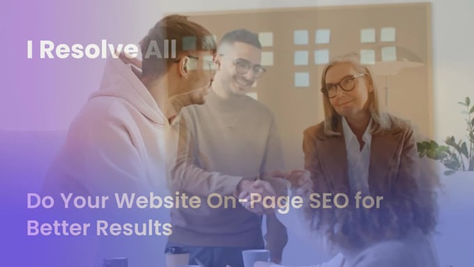 provide on page SEO services to optimize web pages
