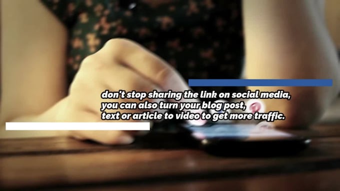 convert blogs, article or text to creative video