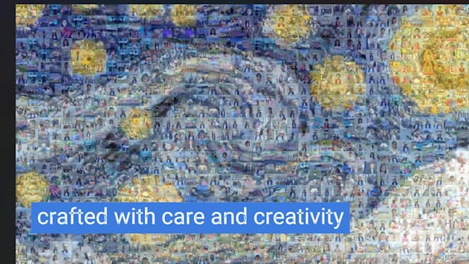 create a photomosaic photo gift from your pictures