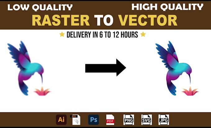 do professional vector tracing, jpg to vector, raster to vector, logo redesign