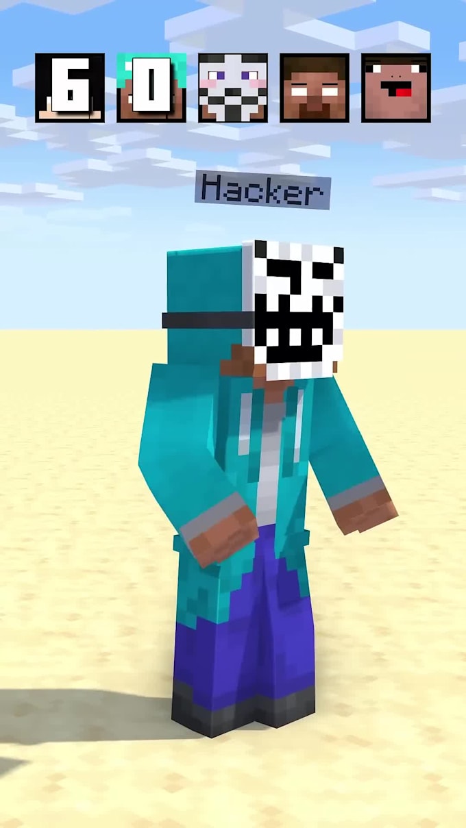 do a short minecraft animation for youtube shorts