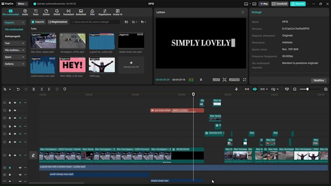 video editor professionista per creator e aziende