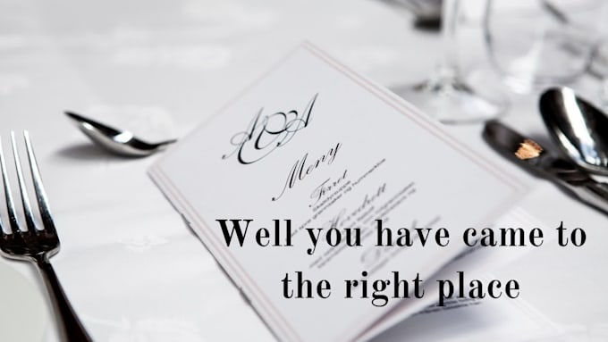 create a professional restaurant menu design