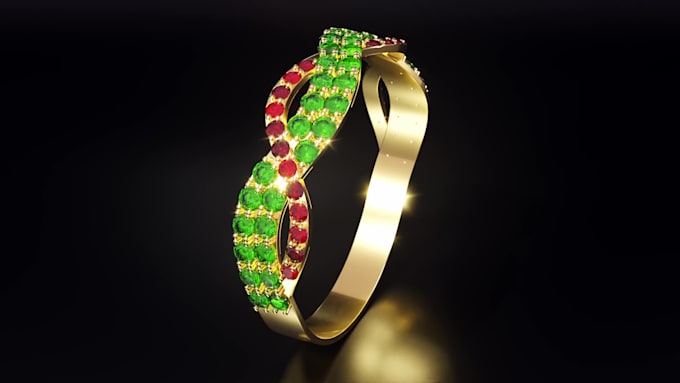 do photorealistic 3d jewelry rendering and animation