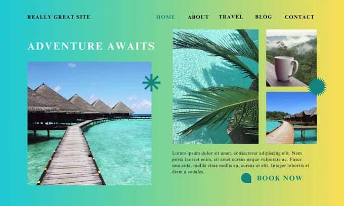 create unique canva website design for your business