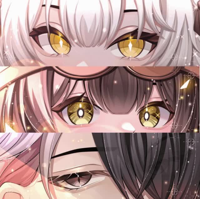 design custom anime eye banner for streamers, vtubers, and social media
