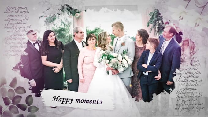 create video slideshow for weddings, birthday or any event