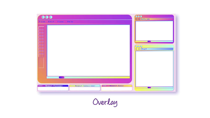 make cute twitch overlays and panels