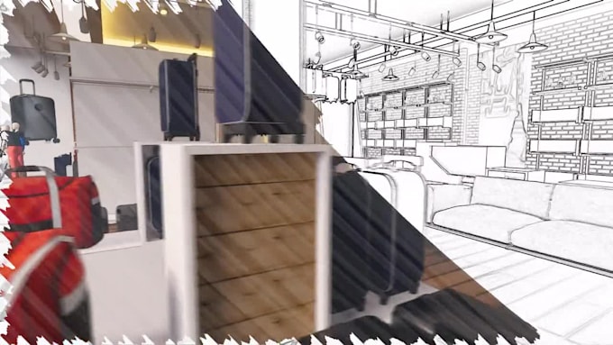 design shoe store with sketchup