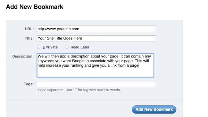add your URL to 800 social bookmarking sites