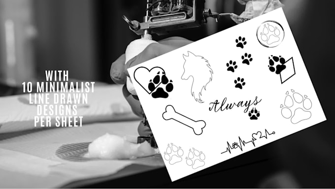 create a sheet of flash tattoos, you pick the theme
