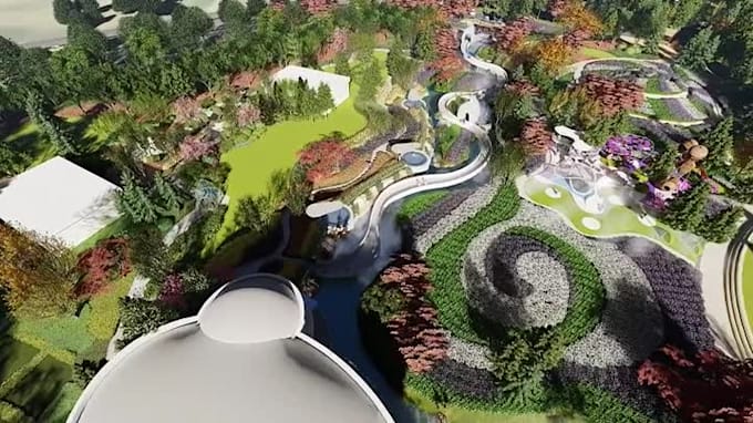create urban planning and landscape render and animation