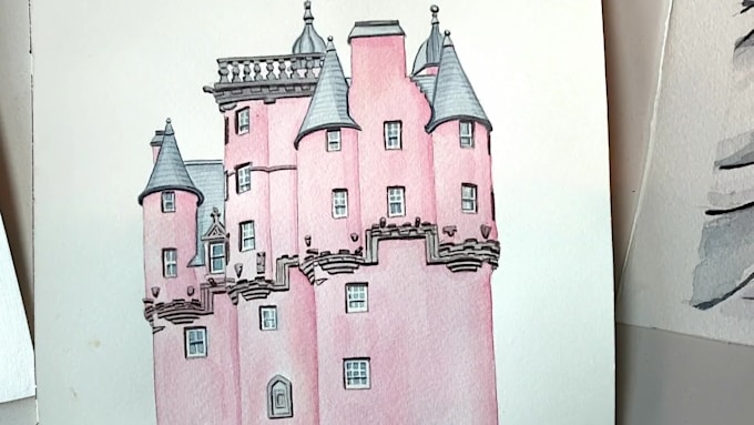do a custom house illustration