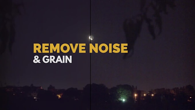 remove video noise, film grain, and flicker