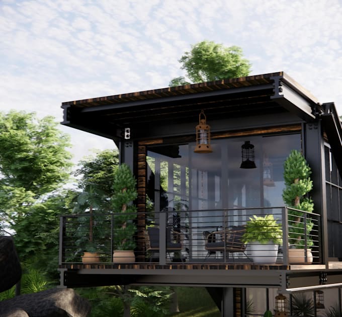 Create sketchup 3d model and interior or exterior architecture render ...