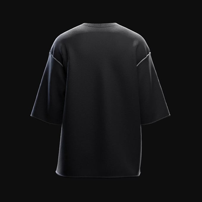 make hyperrealistic 3d clothing and render