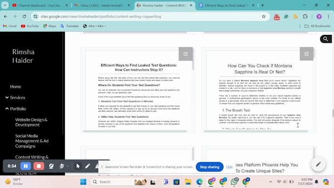 provide articles and SEO blog posts on any topic