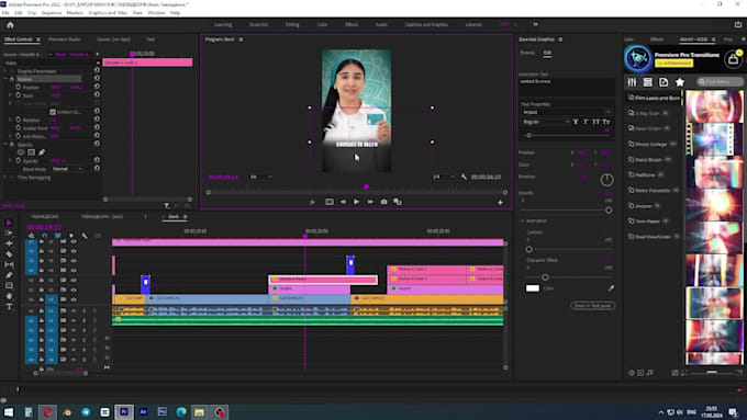 premiere pro templete and mogrt files