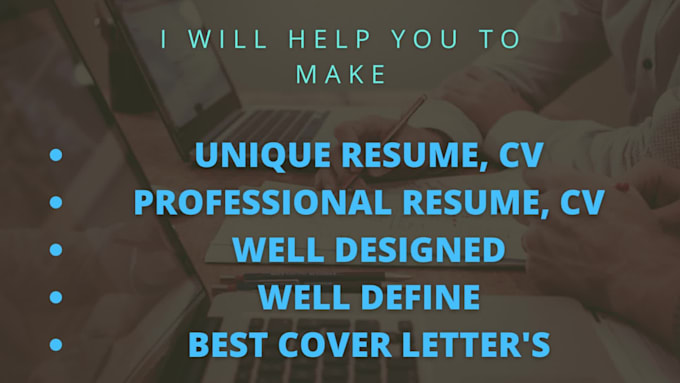 write professional resume, CV