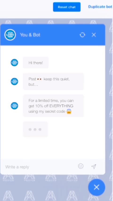 create an ai chat bot for your website