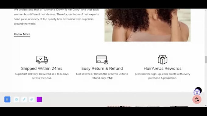 design wix hair extension website beauty website dropshipping store