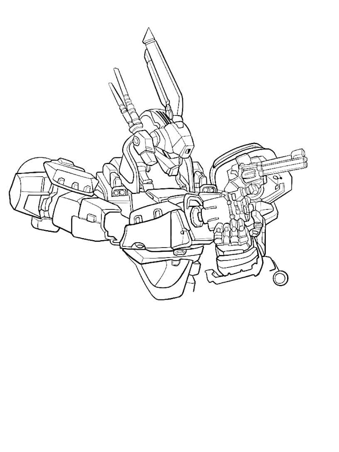 create custom mecha artwork for your streetwear or t shirt