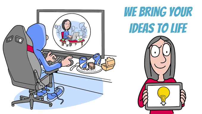a pro whiteboard animation explainer doodle video