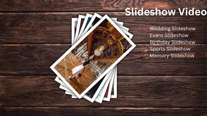 create wedding, birthday, memorial and event photo slideshow video