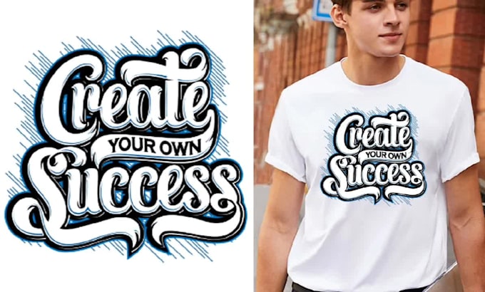do trendy custom minimalist typography t shirt design