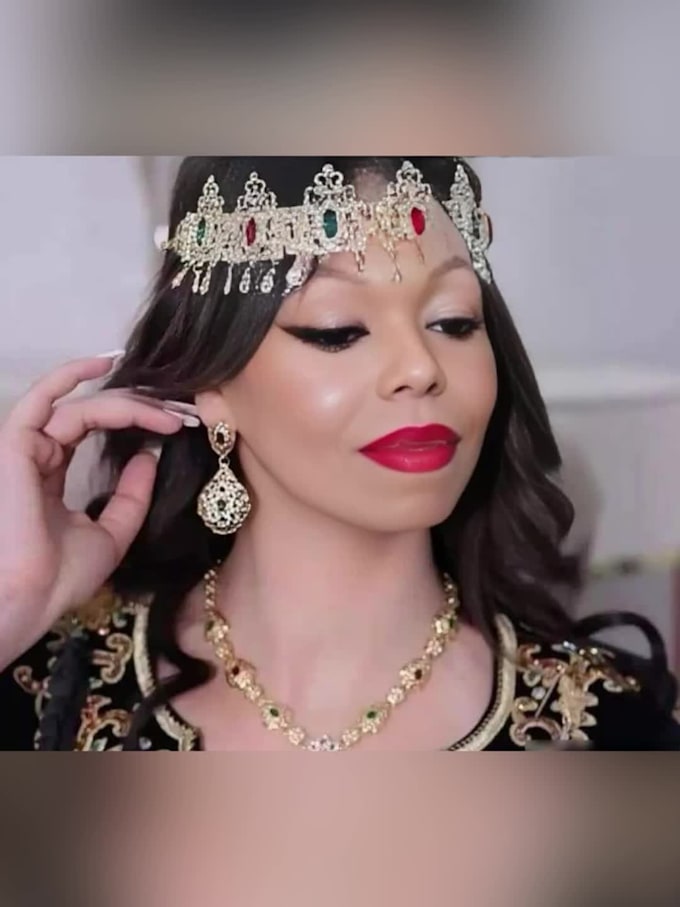 transform your photo to look like a real moroccan wedding