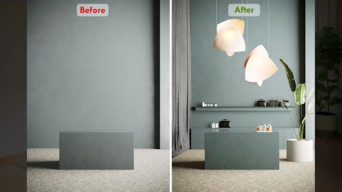 create virtual room staging, renovation virtual furniture