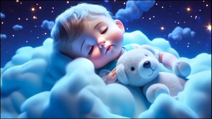 create lullaby baby sleep music videos for youtube channel with SEO