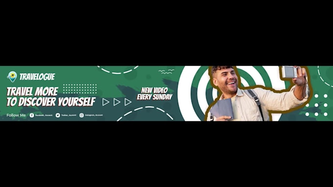 design attractive youtube channel art