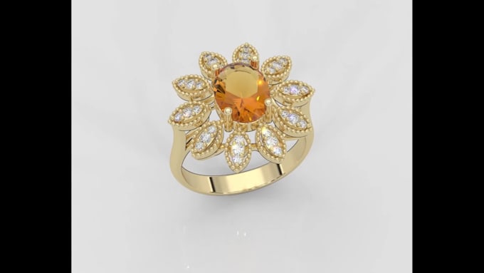do 3d jewelry design and make realistic model rendering