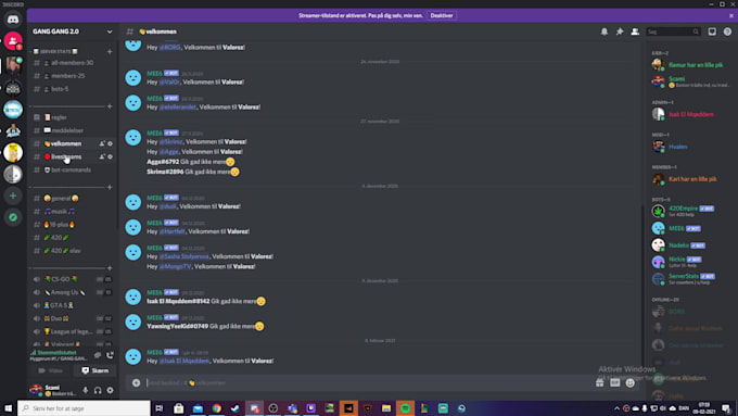 make a discord server made specielly to you
