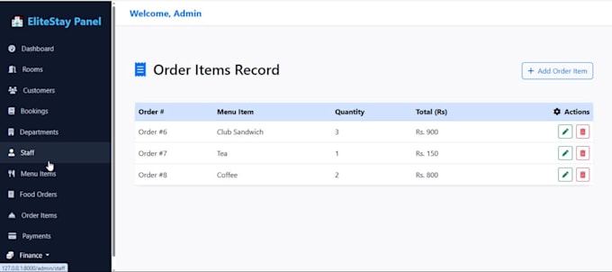 build a hotel management system using laravel