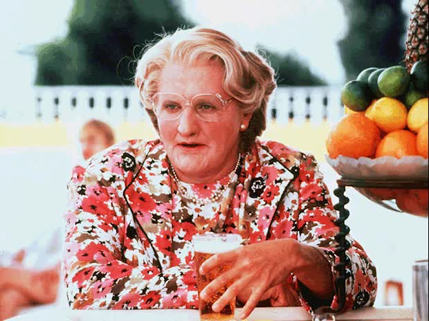 record a voiceover as mrs doubtfire