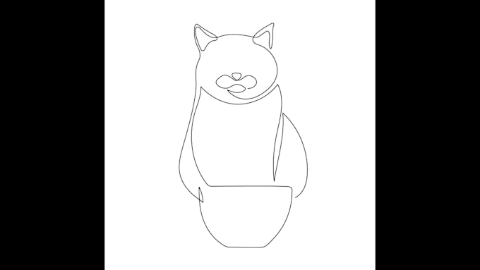 create one line portrait
