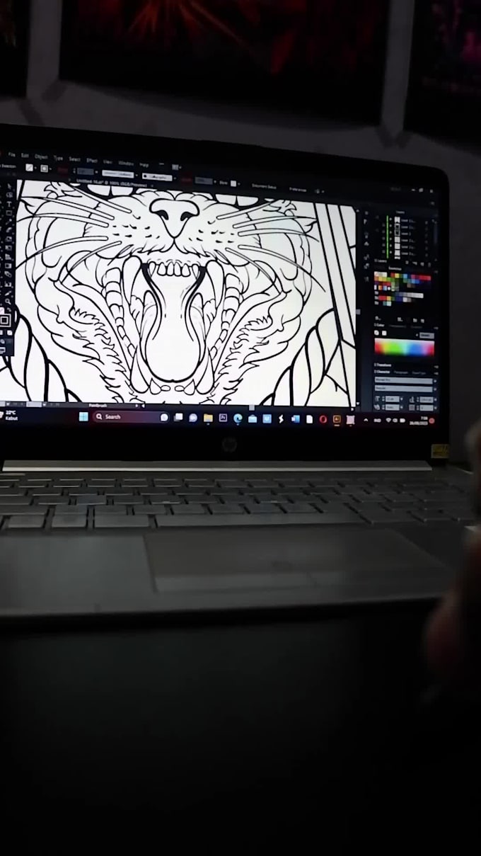 draw artwork anime tshirt design  for clothing brand