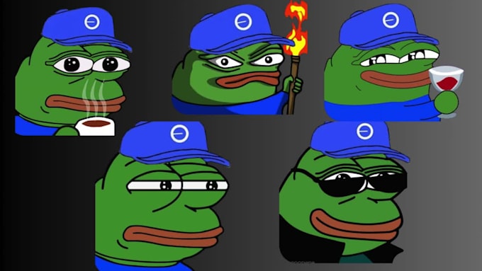 crypto logo, telegram sticker, animated sticker, nft sticker park, meme coin art