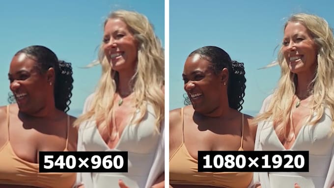 enhance,improve and upscale your videos to higher resolution