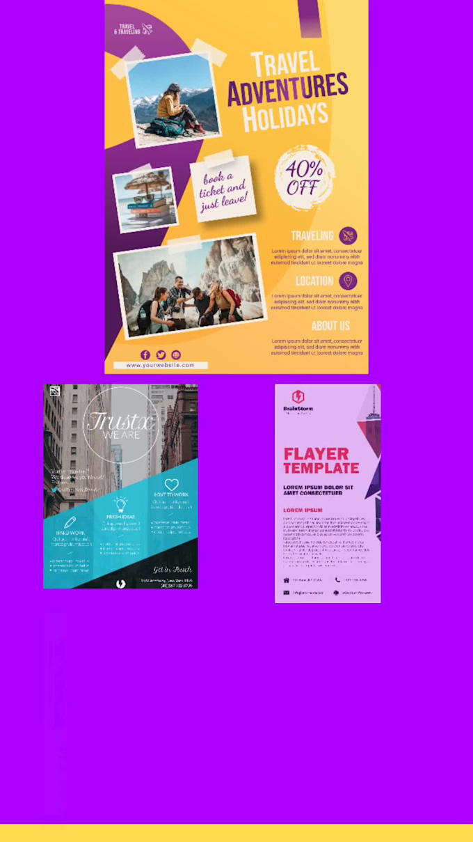 design business flyer and marketing materials in 24hours