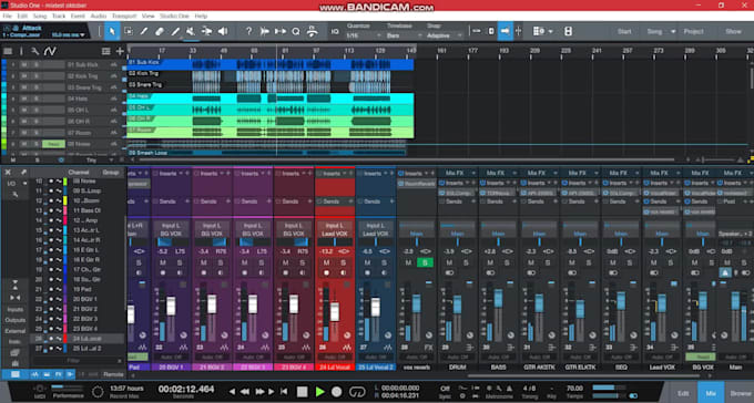 mix and master your raw audio