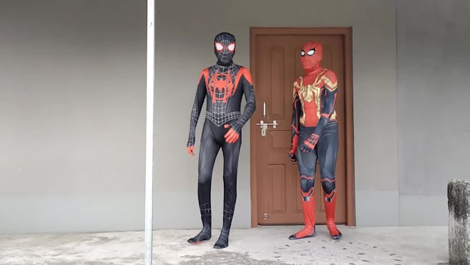 make a video as spiderman or spider man as you need
