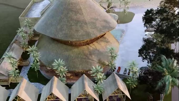 Make bamboo architecture design by Zainuddindin Fiverr