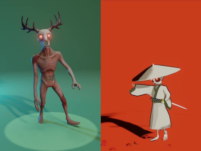 create a 3d character optimized for your video game