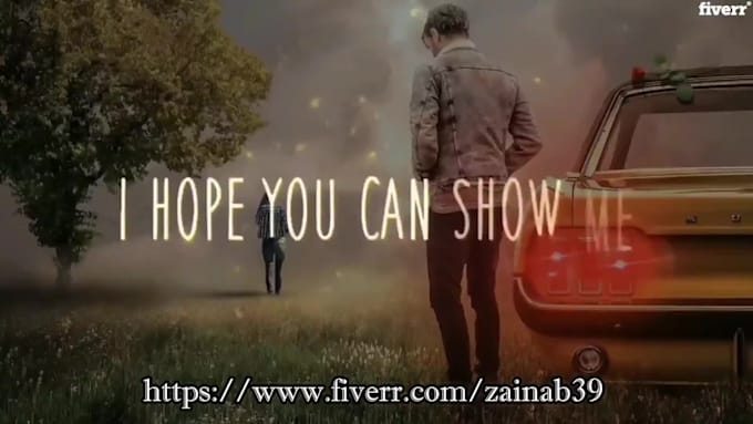 create modern lyric video