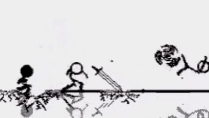 Create 2d sticker animation stickman animation fight stickfigure