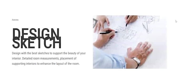 design presentation website for marketing product